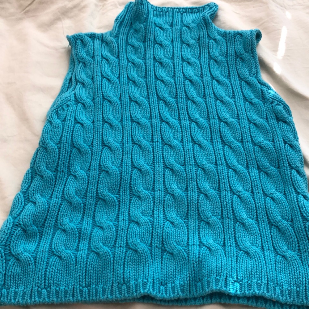 Blue Knit Mockneck (Jeanne Pierre)